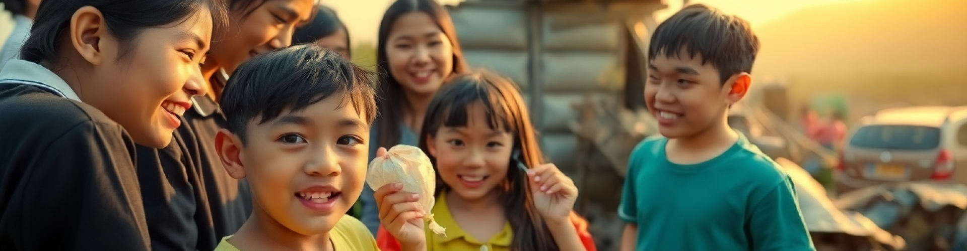 セブプログループトラベルソリューションズのSDGs・ボランティアツアー参加者と子どもたち